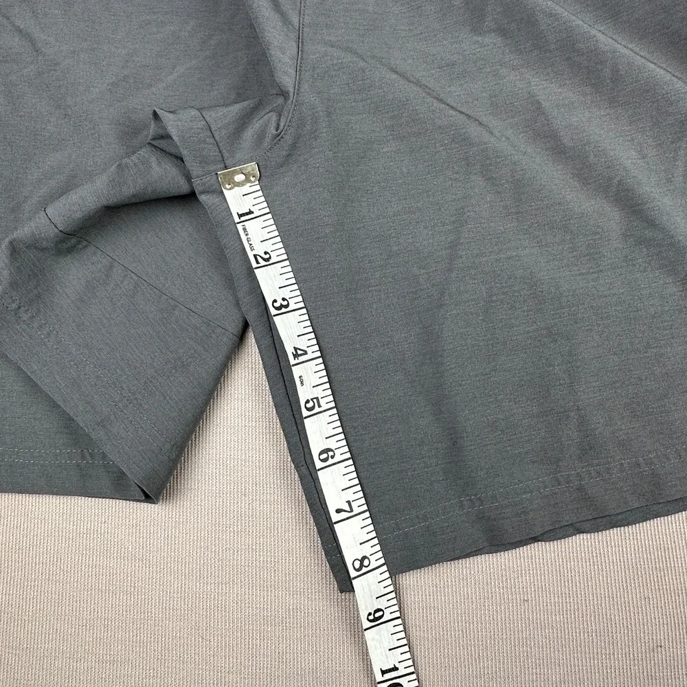 Adidas Aeroready Mens Gray Athletic Training Shorts Medium Black Trim Zipper Pkt
